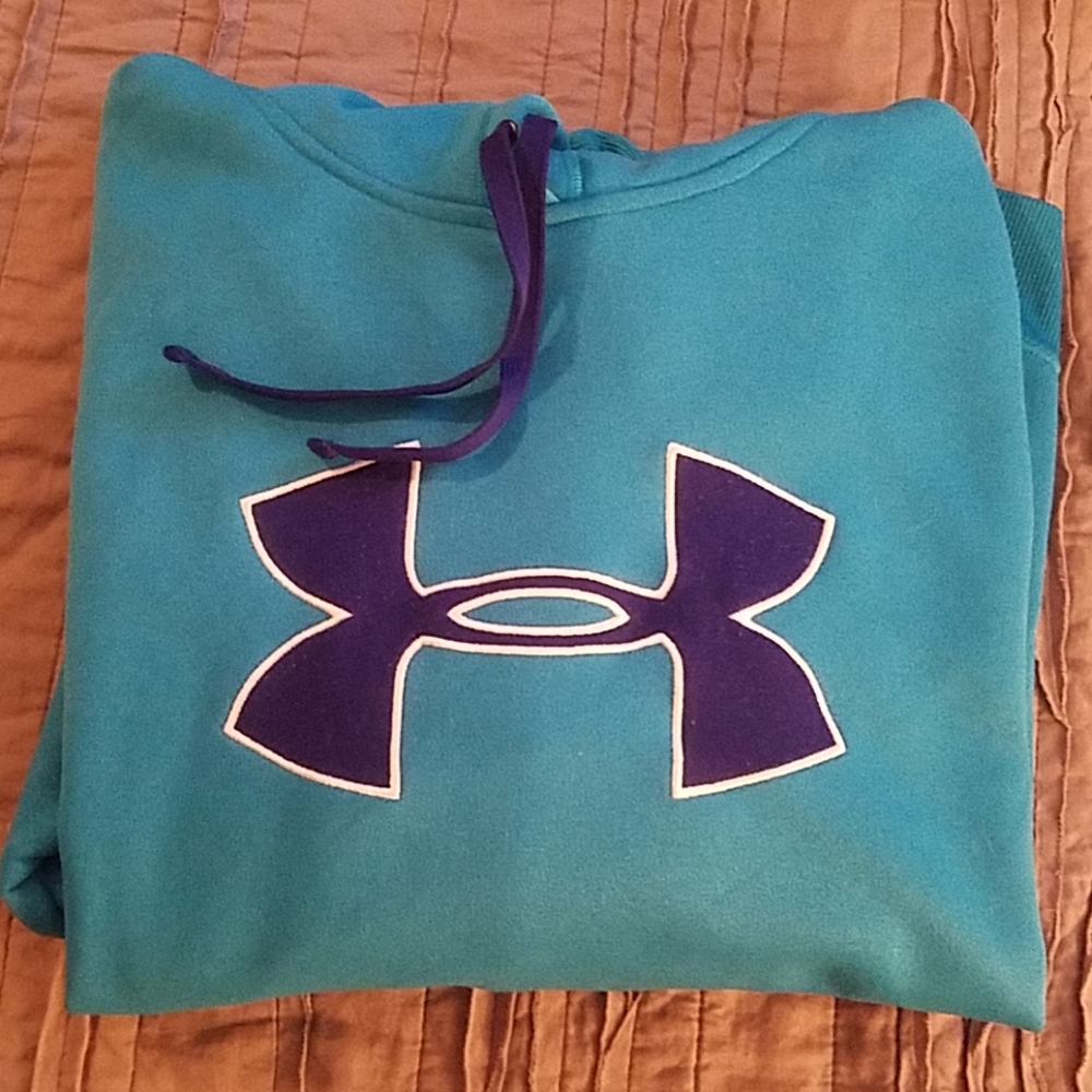 Teal Under Armour hoodie